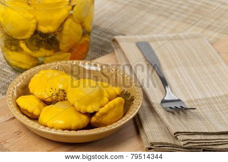 Pickled Pattypan Squash