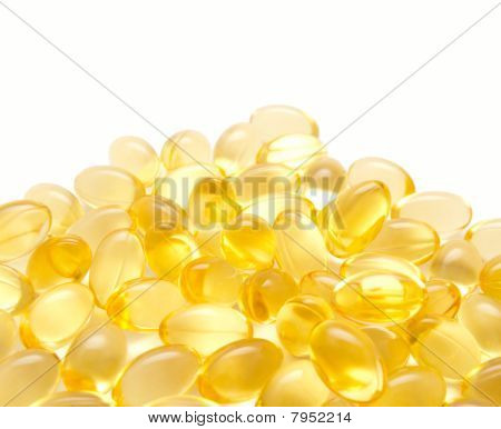 대구-간 유 omega3와 젤라틴 캡슐