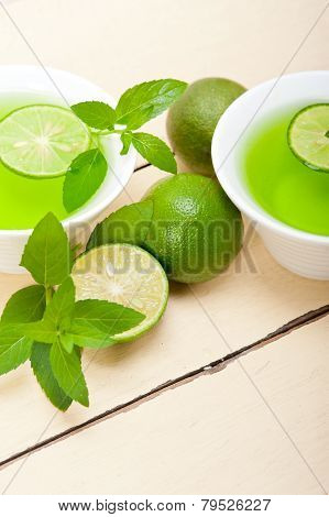 Mint Infusion Tea Tisane With Lime