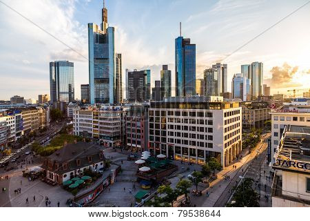 Aerial View Of Frankfurt