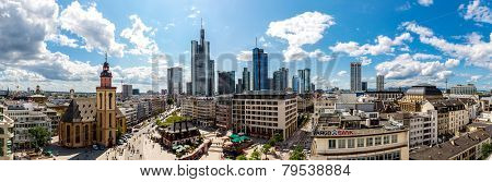 Financial District In Frankfurt