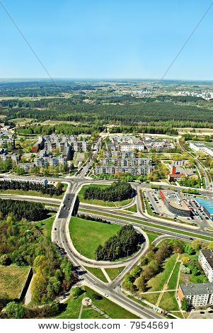 Vilnius City Capital Of Lithuania Aerial View