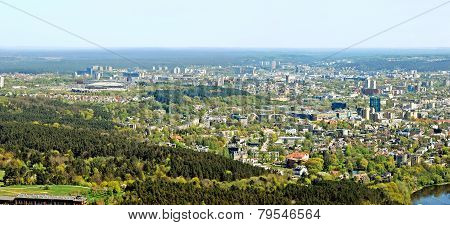Vilnius City Capital Of Lithuania Aerial View