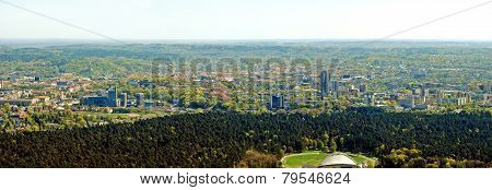 Vilnius City Capital Of Lithuania Aerial View