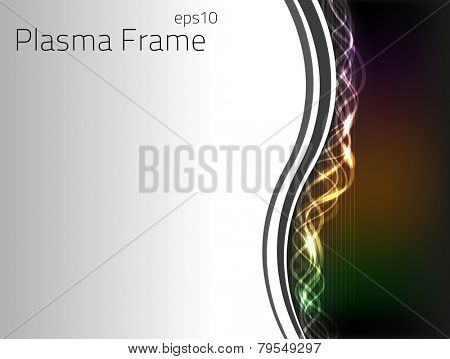 Colorful plasma frame abstraction for you design. Fully vector, enjoy!