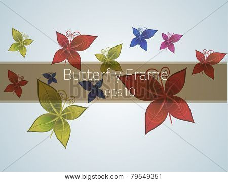 Butterfly frame for you design. Fully vector, enjoy!