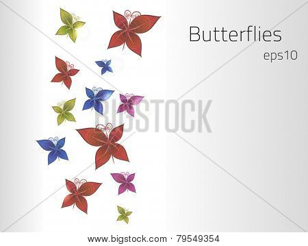Butterflies for your design. Fully vector, enjoy!