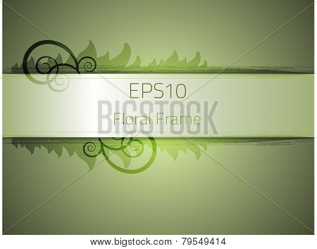 Floral frame for your design. Fully vector, enjoy!