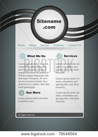 Hi Tech website template. Fully vector, enjoy!