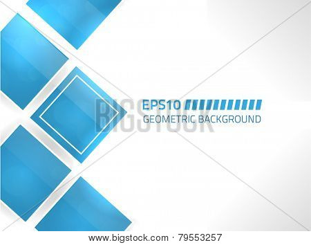EPS10 vector blue geometric background design