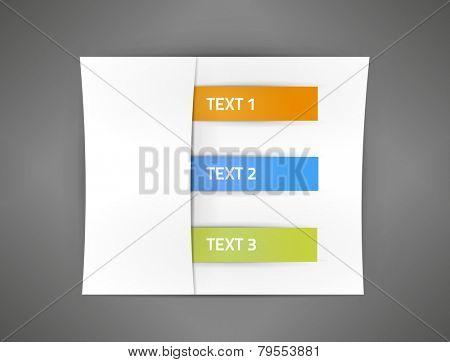 EPS10 vector multicolor stickers