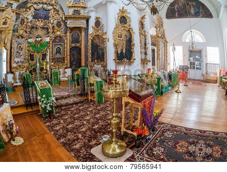 Interior Of The Church Of The Holy Face In The Village Mlevo