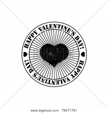 Black Valentine stamp