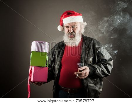 Grumpy Santa Claus