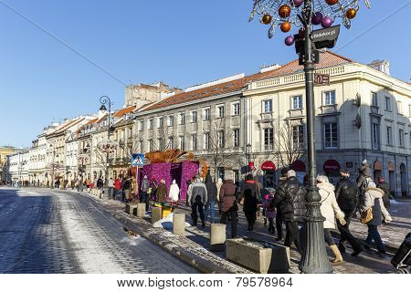 The Historical Royal Route In Warsaw