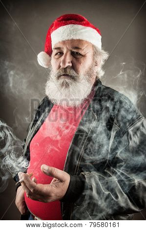 Grumpy Badass Santa Claus