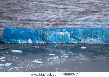 Arctic Glacier. Ice And Cold. Area Novaya Zemlya