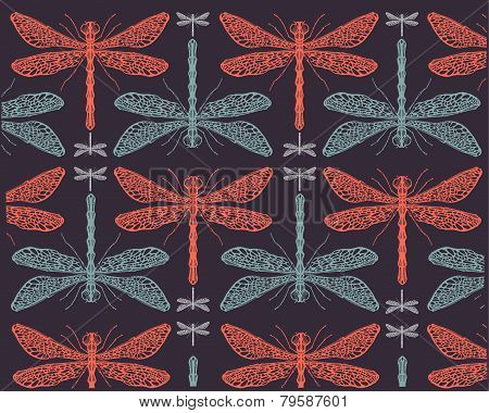 Dragonflies pattern
