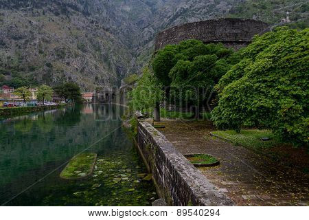 the fortress of Kotor.Montenegro