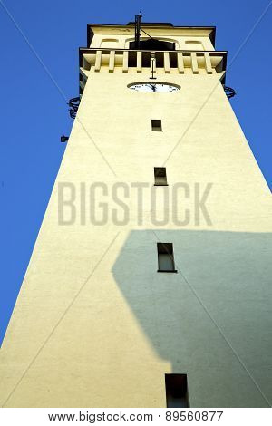 Olgiate Olona Old Abstract In  Tower Bell Sunny Day