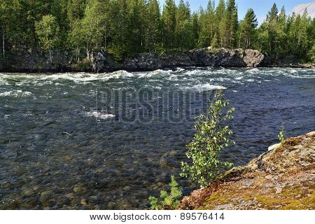 Umba River. Kola Peninsula, Russia
