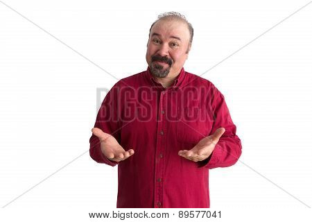 Eloquent Man Talking With His Hands