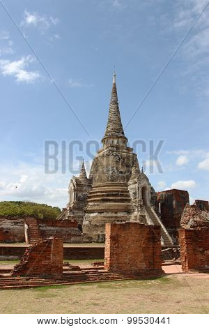 Wat Phra Si Sanphet. Ayutthaya historical park,
