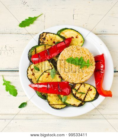 Burghul  With Grilled Vegetables