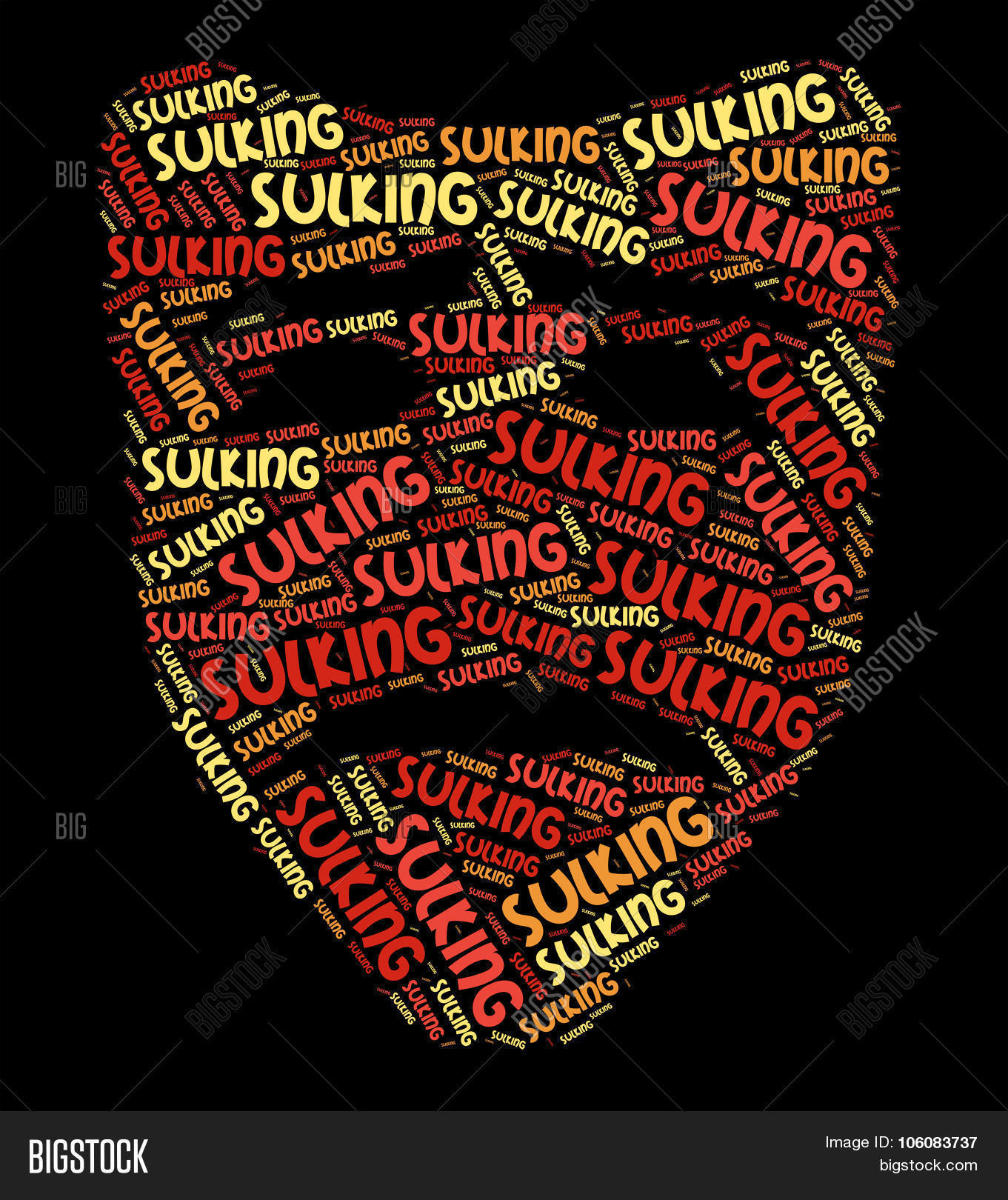 sulking-word-shows-image-photo-free-trial-bigstock