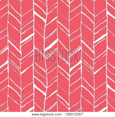 Hand Drawn Herringbone Pattern