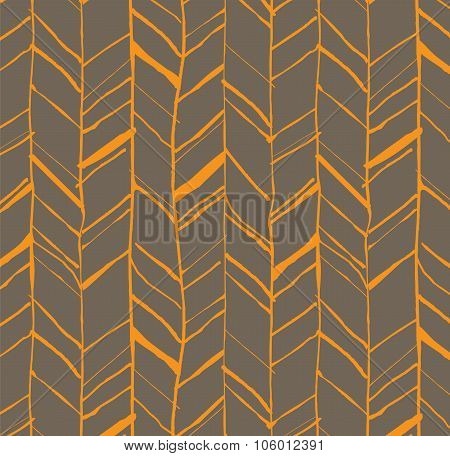 Hand Drawn Herringbone Pattern
