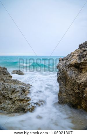 Kathisma Beach, Lefkada Island in Ionian Sea, Greece.