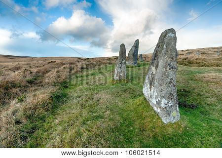 Standing Stones On Dartmoor