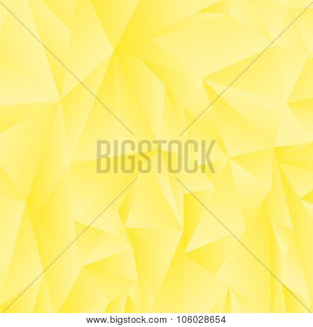 Abstract Yellow Polygonal Background