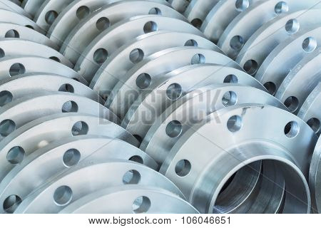 New Flanges In The Workshop Of The Plant