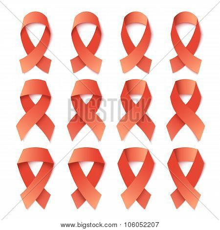 Set from 12 isolated tapes, symbol of fight against AIDS
