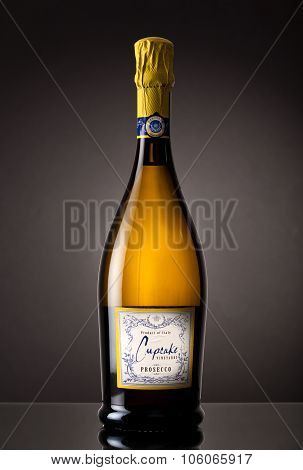 MIAMI, USA - October 22, 2015: Bottle of Cupcake Vineyards Prosecco.