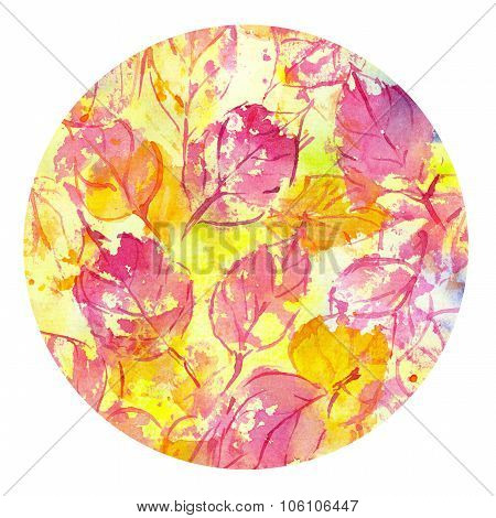 Autumn Leaves Fall Watercolor