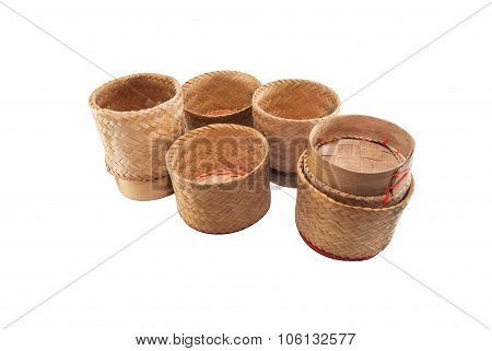 Rice Basket Unique Of Tradition Thailand