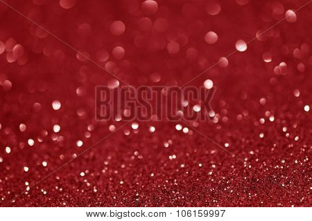 Defocused Abstract Red Lights Background