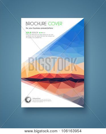 Brochure template, Flyer Design and Depliant Cover for business presentation and magazine covers.