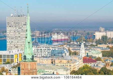 Riga. View of the River Daugava.