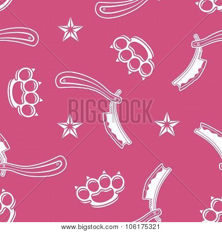Street Fighting Seamless Pattern