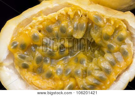 Yellow Passionfruit Closeup