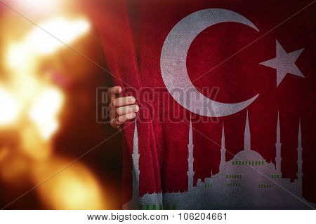 Flag Turkish Flag Design and Presentation
