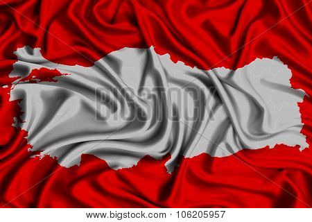 Turkey map, map design