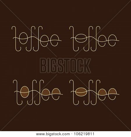 Set Of Toffee Logo Template