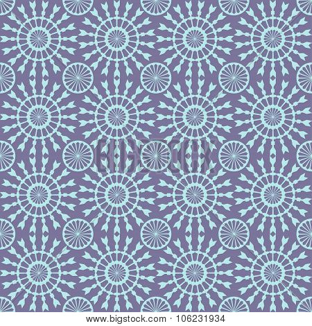Abstract geometric seamless pattern. Blue style pattern with circle and line. Endless texture for wa