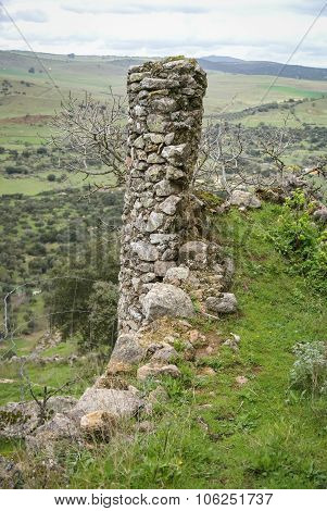Castle At Burqillos Del Serro, Estremadura, Spain