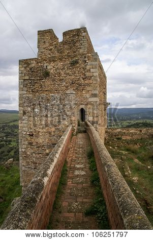 Castle At Burqillos Del Serro, Estremadura, Spain